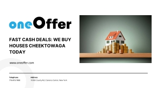 Fast Cash Deals We Buy Houses Cheektowaga Today
