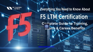 F5 LTM Certification Complete Guide to Training, Exams & Career Benefits