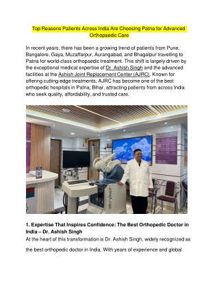 Top Reasons Patients Across India Are Choosing Patna for Advanced Orthopaedic Care (1) (1)