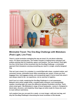 travel bags