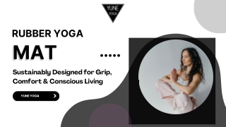 Natural Rubber Yoga Mat – Eco-Friendly Grip & Comfort