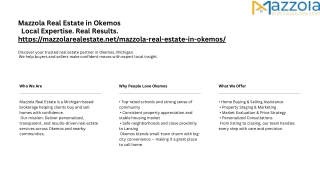 Why Choose Mazzola Real Estate