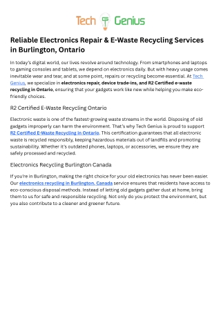 Sell Used Devices Burlington Onta