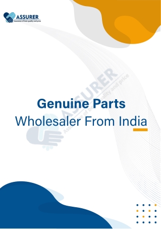 Assurer Auto Parts Brochoure - Auto Parts Suppliers