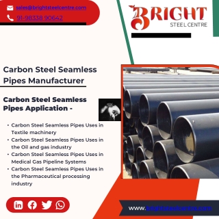 Carbon Steel IBR Approved Pipes | Low Temperature CS Seamless Pipe | Carbon Stee