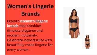 Women's Lingerie Brands