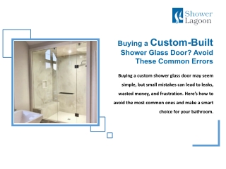 Top Mistakes to Avoid When Buying Custom-Built Shower Doors
