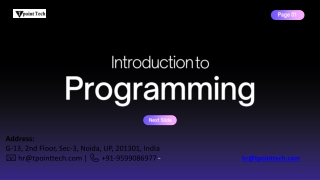 Black and Purple Modern Programming Presentation