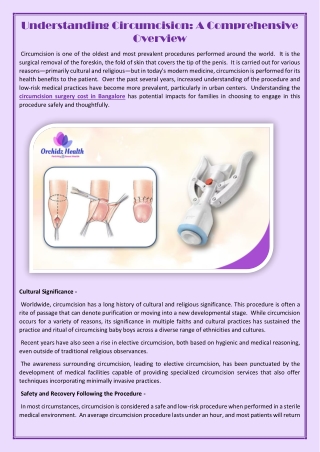 Understanding Circumcision A Comprehensive Overview