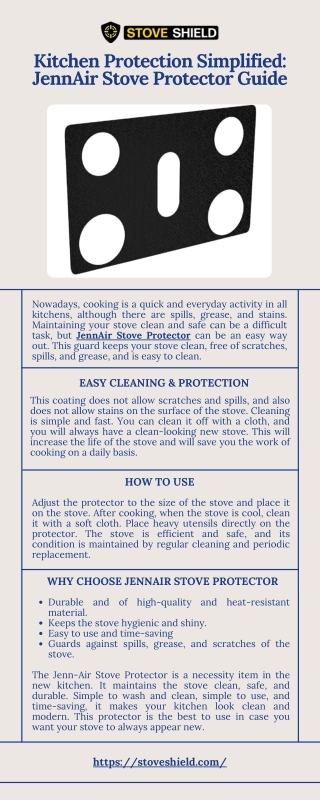 Kitchen Protection Simplified- JennAir Stove Protector Guide