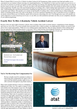 Discover The Most Effective Vehicle Mishap Attorney In Kentucky