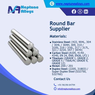Round Bar | Grade 600 Bar | Alloy A 286 Round Bar | Inconel X 750