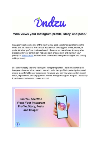 who views your Instagram profile, story, and post