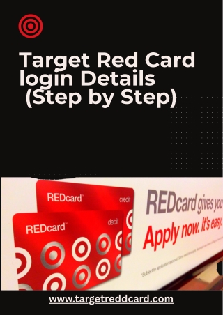 How to login Target red card login account