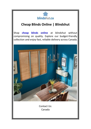 Cheap Blinds Online  Blindshut