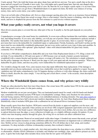 Insurance Claims 101: Turning Your Windshield Quote into Coverage