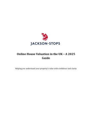 Jackson-Stops Online House Valuation Guide