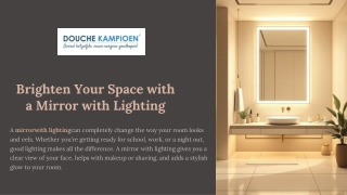 Brighten Your Space with a Mirror with Lighting | Douche Kampioen