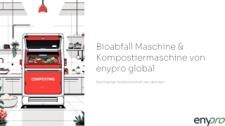 Kompostiermaschine für nachhaltige Bioabfalllösung