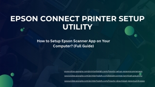 epson connect printer setup utility