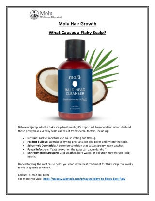 Scalp Treatment for Flakiness  Moisturize & Repair