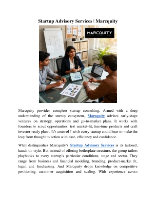 Startup Advisory Services
