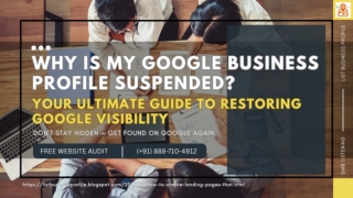 Google Business Profile Suspended Fixes -listbusinessprofile
