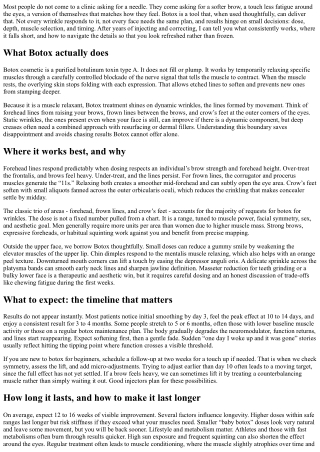 Wrinkle Reduction with Botox: What Works and Why