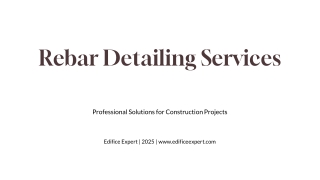 Advanced Rebar Detailing Services – Precision & Productivity