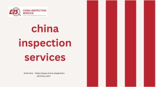 Professional Production Inspection Services in China | chinainspection