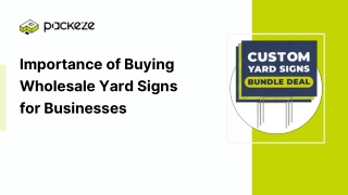 Importance of Buying Wholesale Yard Signs for Businesses