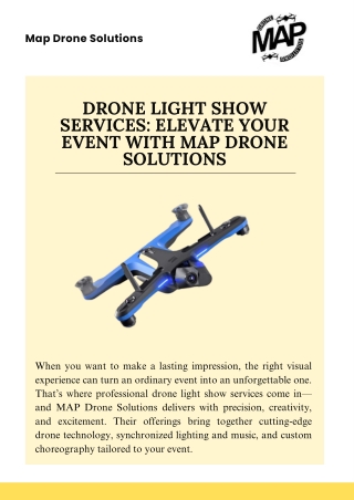 Make Your Events Shine with Drone Light Show Services