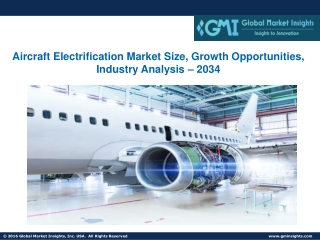 Aircraft Electrification Market Size, Growth Opportunities, Analysis - 2034