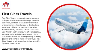 At First Class Travels Canada