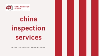 Professional China Factory Inspection Services | chinainspection