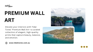Premium Wall Art by Tidal Tones