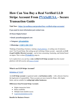 Buy Verified Stripe Accounts - Legal & Secure | FastDelivery