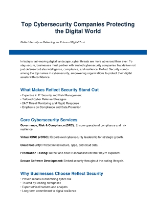 Reflect_Security_To_safegaurd_your_datas