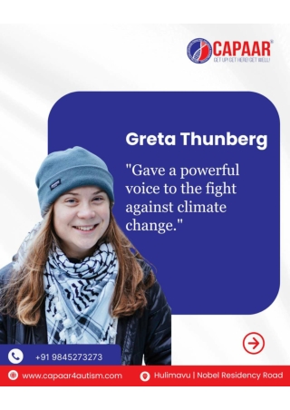 Greta Thunberg _ A Voice for Climate Change  Inspiring the World to Act  CAPAAR _ Best Autism Centre in Bangalore