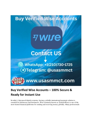 op-Rated wise Accounts for Sale – 100% Safe & Secure Purchase
