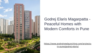 Godrej Elaris Magarpatta - Luxury Residences in Pune