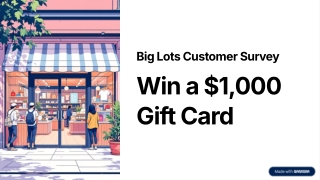 Participate in the Big Lots Receipt Survey