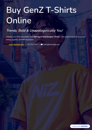 Buy GenZ T-Shirts Online – Trendy, Cool & Unisex Designer Tees at Mematgo