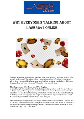 Why Laser247.online is Gaining Popularity