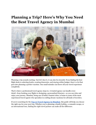 Planning Your Next Trip_ Check Out These Top 10 Travel Agencies in Mumbai