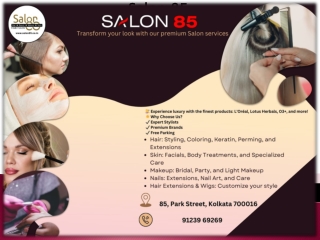 Beauty salon Services In Park Street, Kolkata