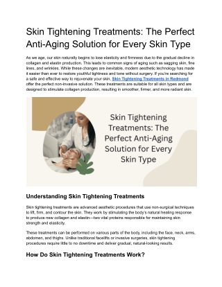 Skin Tightening Treatments_ The Perfect Anti-Aging Solution for Every Skin Type