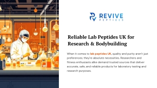 Reliable Lab Peptides UK for Research & Bodybuilding