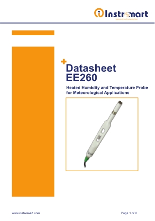 EE260 - Heated Humidity and Temperature Probe Datasheet | Instromart