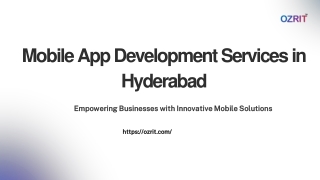 Mobile App Development Services in Hyderabad